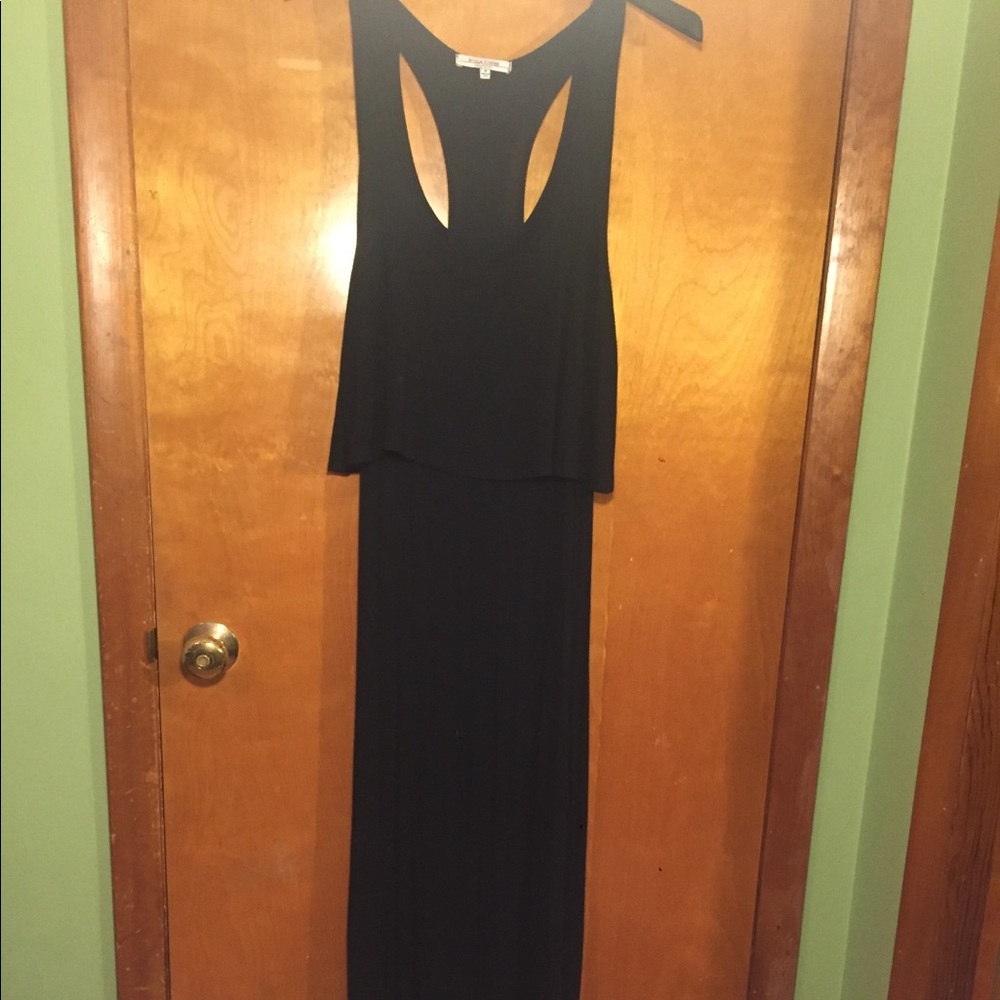 Black Boho Stretch Maxi Dress Size M